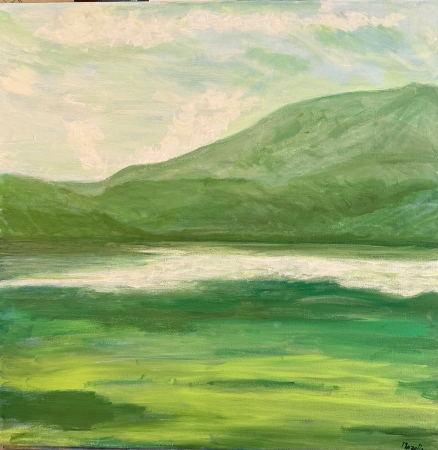 Reflections of Quiet Dawn by artist Mozelle Marks